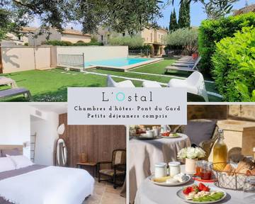 Maison d’hôte pour 2 personnes, avec jacuzzi ainsi que terrasse et piscine à Saint-Hilaire-d'Ozilhan