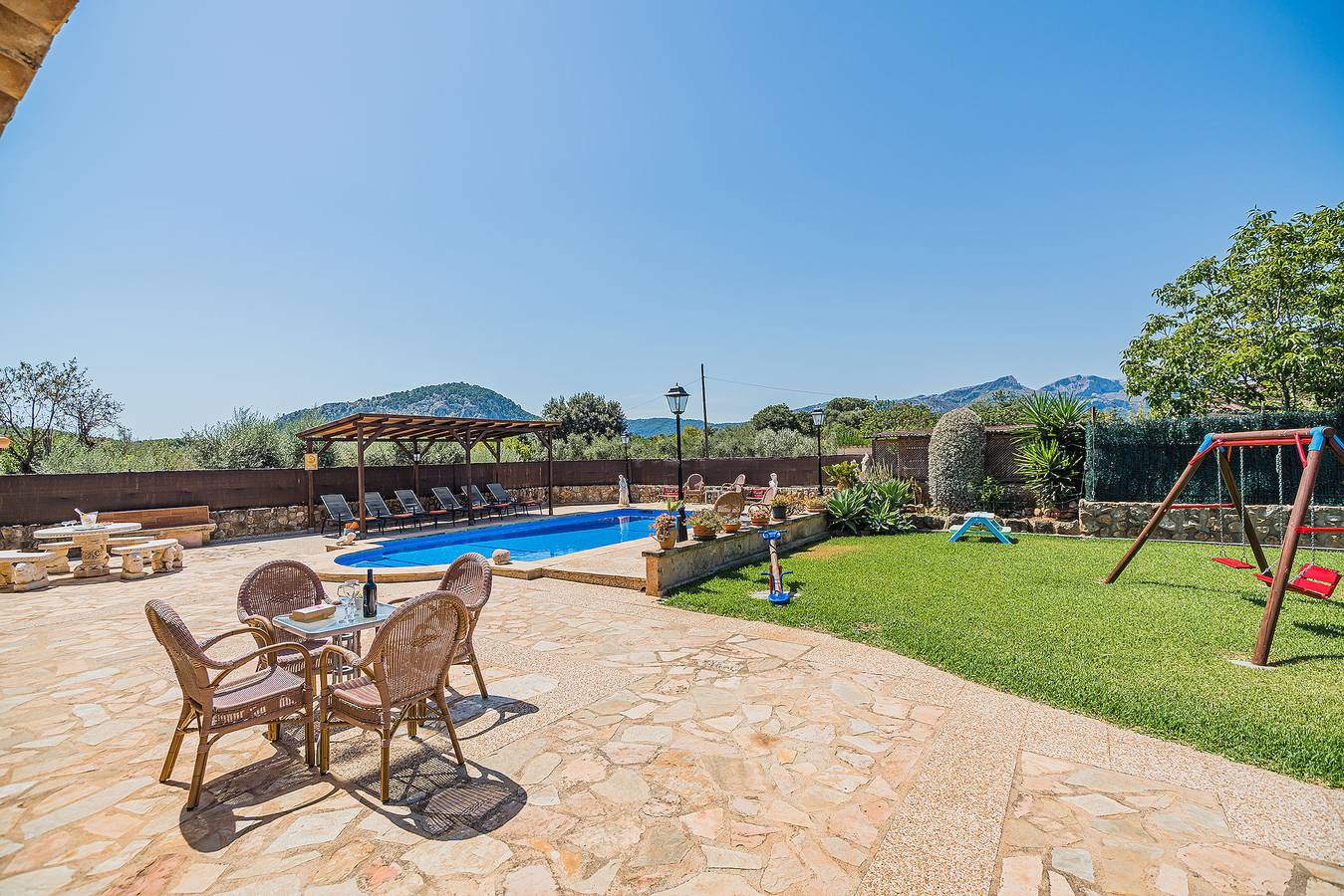 Villa 'Toni Mosca' mit Bergblick, Wi-Fi und Klimaanlage in Pollença Stadt, Pollença