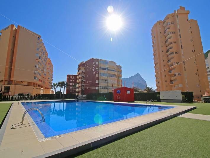 Ferielejlighed for 2 personer, med balkon og pool i Calpe