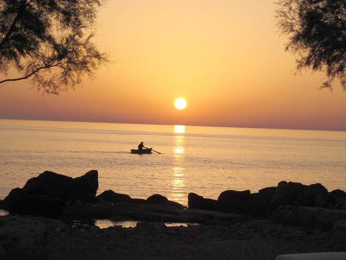 Maison d’hôte pour 3 personnes, avec vue et jardin dans Patmos