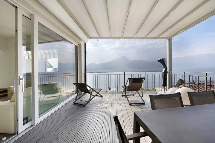 Ferienwohnung für 3 Personen, mit Seeblick am Gardasee