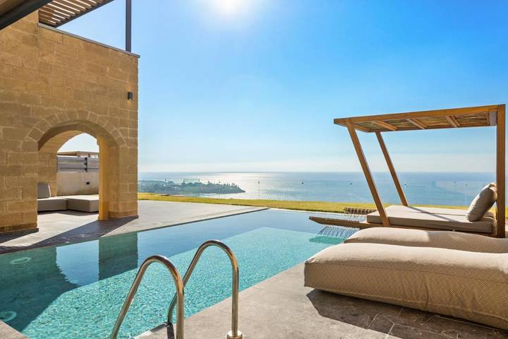 Location de vacances pour 6 personnes, avec jardin ainsi que piscine et vue dans Stoupa - 2