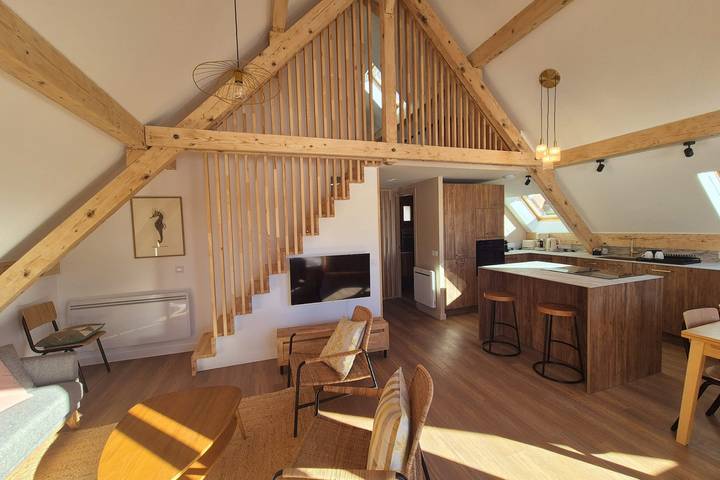 Chalet pour 6 personnes, avec jardin et balcon, adapté aux familles dans Bauges