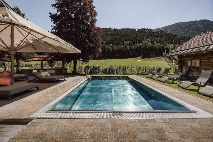Hotel dla 4 osób, z Balkon i Taras oraz Ogród i Sauna w Flachau