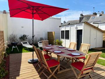 Gîte pour 6 personnes, avec jardin à Gâvres