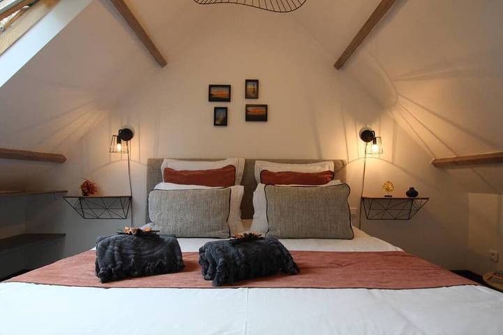 Gîte pour 2 personnes, avec piscine et jardin, animaux acceptés dans Gare De Sottevast - 2