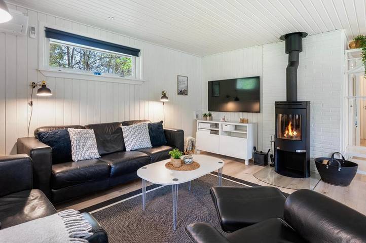 Gemütliches Ferienhaus mit Kamin für Familien mit 1.Hund in Lodbjerg Hede, Ringkøbing