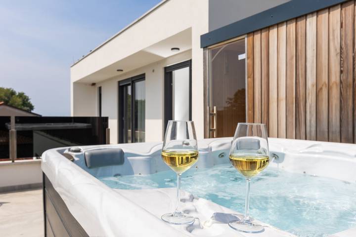 Ferienhaus für 8 Personen, mit Sauna und Balkon sowie Garten und Pool in Novigrad - 3