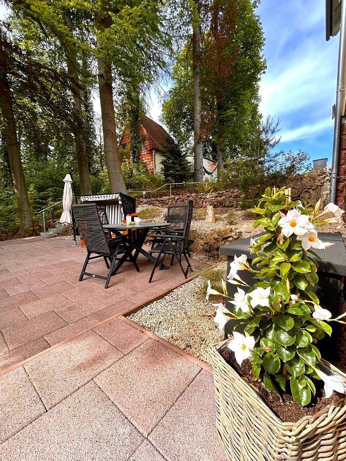 Ferienwohnung für 8 Personen, mit Terrasse und Garten sowie Ausblick in Georgenthal - 2