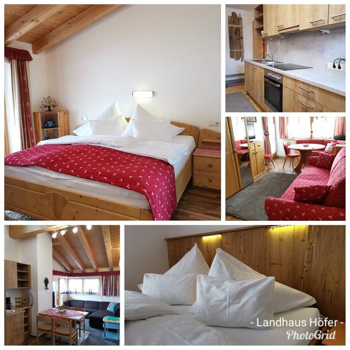 Ferienwohnung für 4 Personen, mit Balkon und Terrasse sowie Whirlpool und Sauna