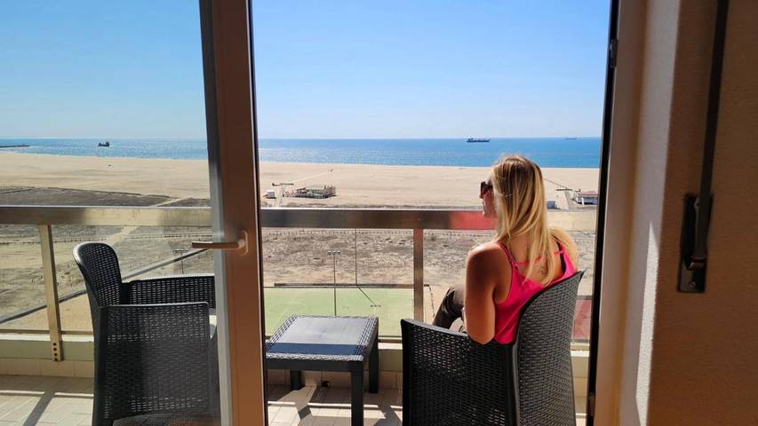 Ferienwohnung für 4 Personen, mit Balkon und Terrasse sowie Ausblick