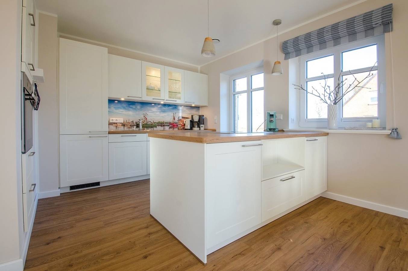 Ganze Wohnung, 'Ferienhaushälfte Hafenperle' mit Garten und Wi-Fi in Tammensiel, Pellworm