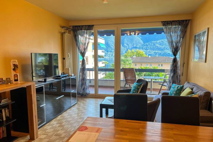 Ferienwohnung für 4 Personen, mit Balkon und Seeblick sowie Ausblick in Minusio - 3