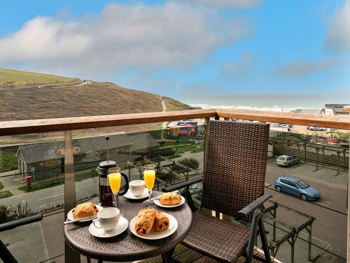 Apartment for 4 people, with Balcony in Watergate Bay