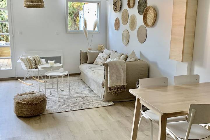 Ganze Wohnung, T3 with private garden \"Les Anémones\" 50m from la Gravière in Hossegor-See, Hossegor