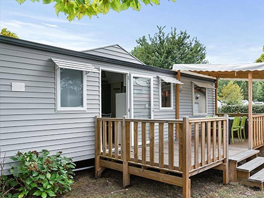 Aunis Club Vendée - Mobilhome 6 personnes - Comfort | 3 Ch. | 6 Pers. | Terrasse surélevée | Clim in La Tranche-sur-Mer, Vendée