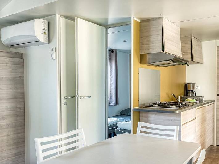Camping Lou Cabasson - Mobilheim 6 personen - Mobil Home Le Pradet mit überdachter Terrasse in Bormes-les-Mimosas, Parc national Port-Cros