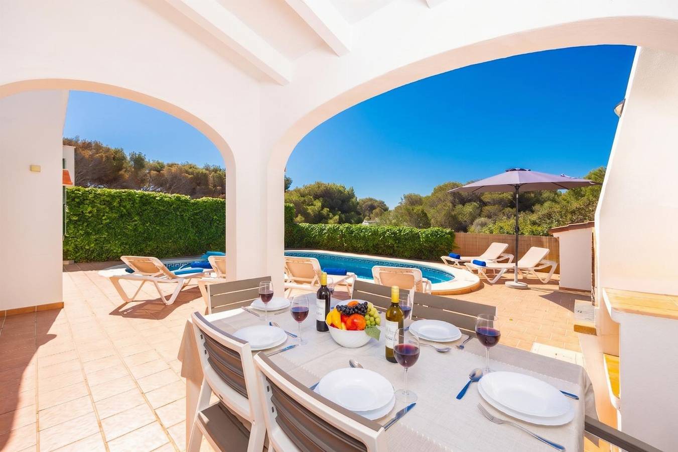 Villa für 6 Personen mit Garten in Arenal d'en Castell, Es Mercadal