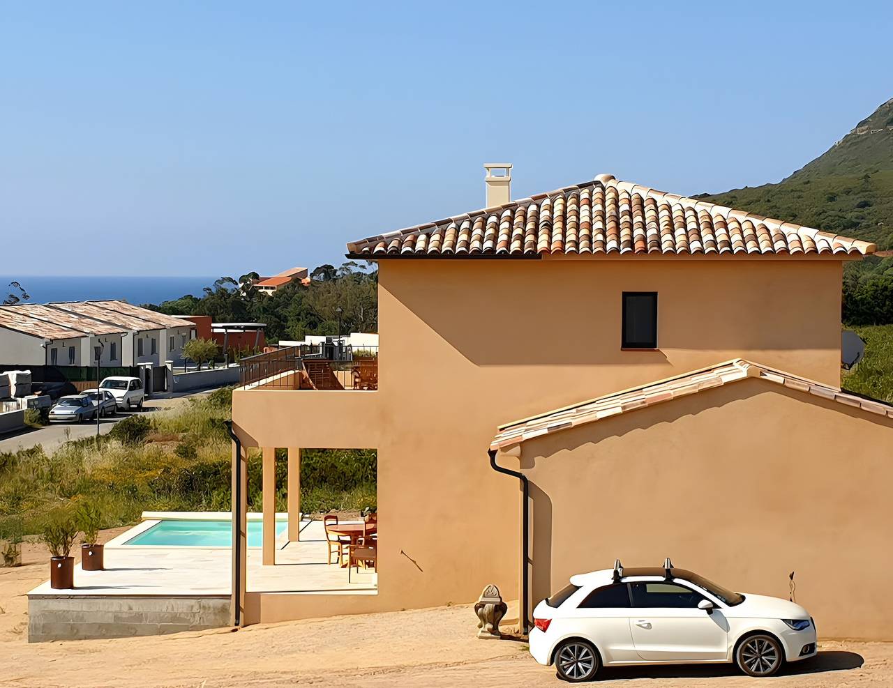 Guest Room “Chambre d’hôtes à Losari” with Sea View, Wi-Fi, and Air Conditioning in Losari, Palasca