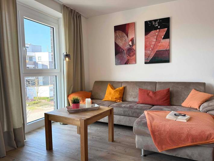 Ferienwohnung für 4 Personen, mit Balkon und Whirlpool sowie Sauna