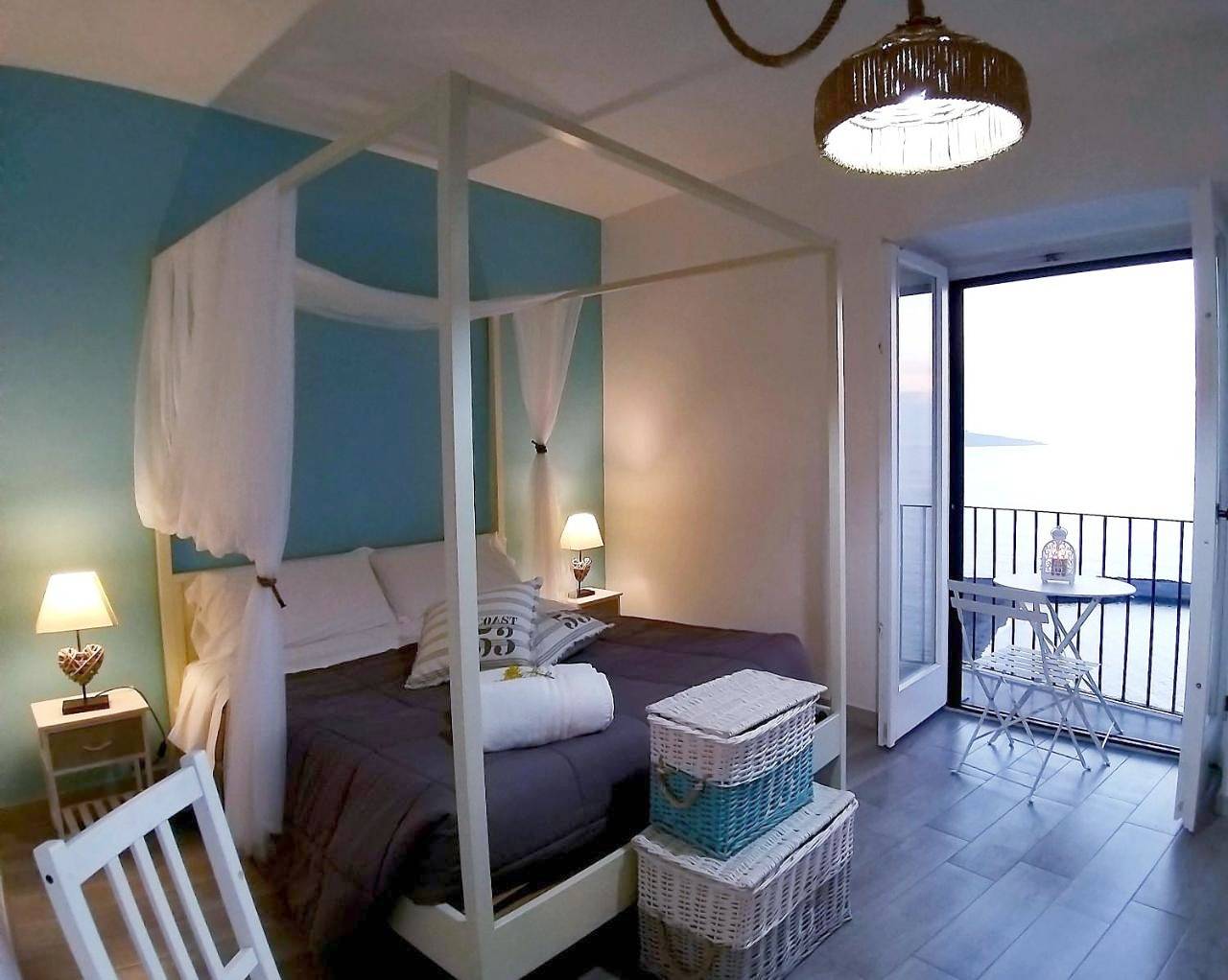 Deluxe Double Room with Sea View in Meta, Sorrento Coast