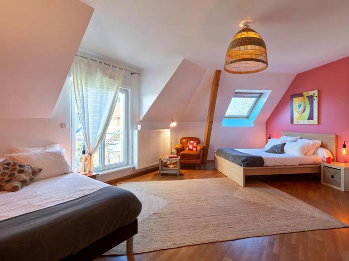 Gîte pour 4 personnes, avec jardin et terrasse, adapté aux familles à Oberhausbergen