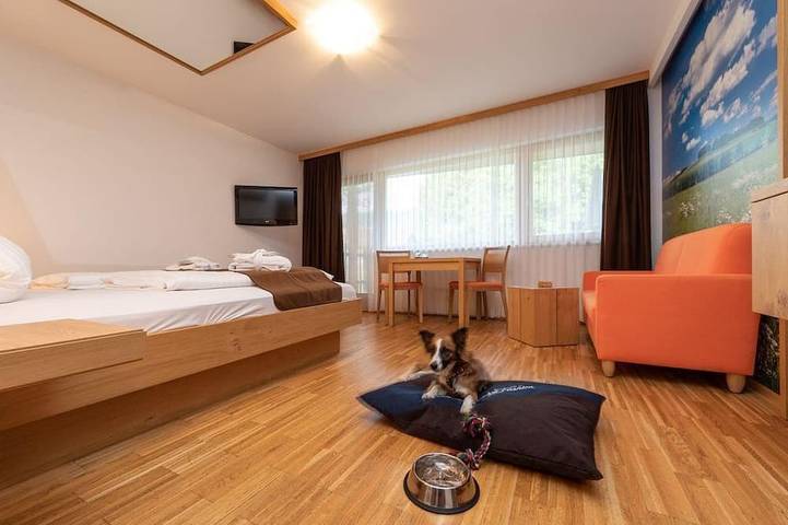 Ferienhaus für 2 Personen, mit Garten und Sauna sowie Balkon, mit Haustier