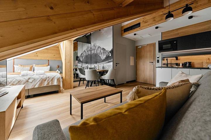 Apartament wakacyjny dla 2 osób, z sauna i jacuzzi oraz ogród w Biały Dunajec