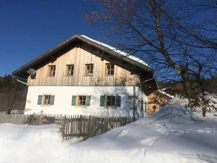 Ganze Wohnung, Schreinerhäusl - Ferienhaus Schreinerhäusl (120qm) mit Infrarotkabine, Galerie und herrlicher Aussicht in Neuschönau, Šumava Mountains