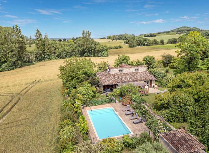 Villa pour 6 personnes, avec jardin et piscine dans le Lot-et-Garonne
