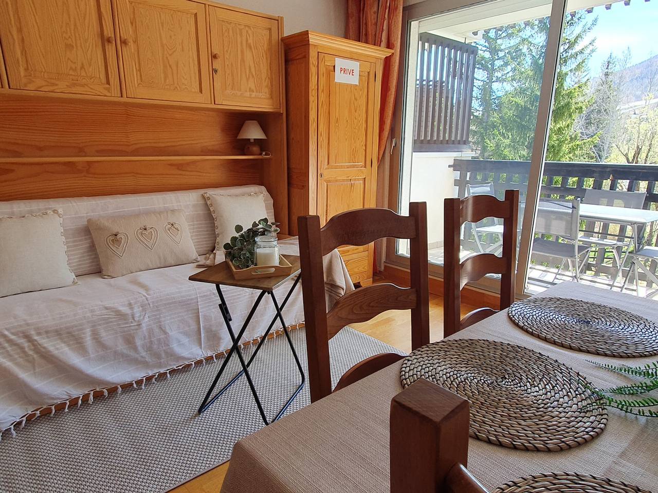 Estudio entero, Estudio acogedor con balcón y parking, 4 personas, a 300m de pistas – Serre Chevalier in La Salle les Alpes, Serre Chevalier