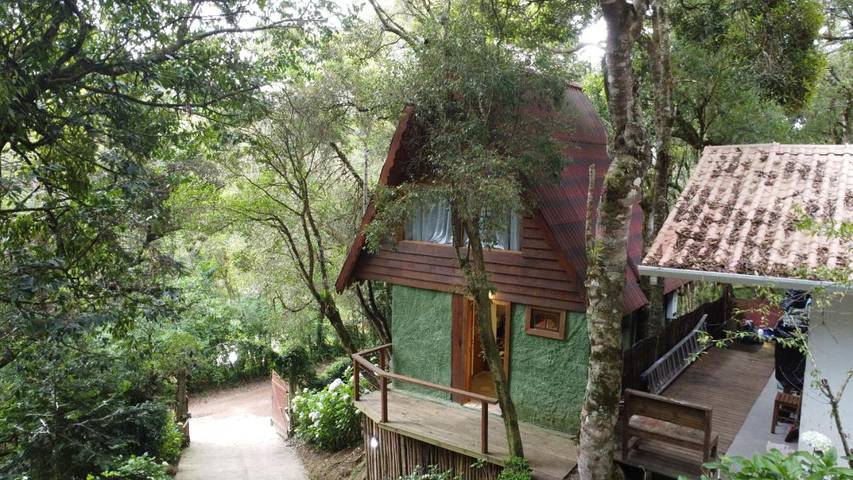 Chalé para 3 pessoas, com vista e jardim no Brasil