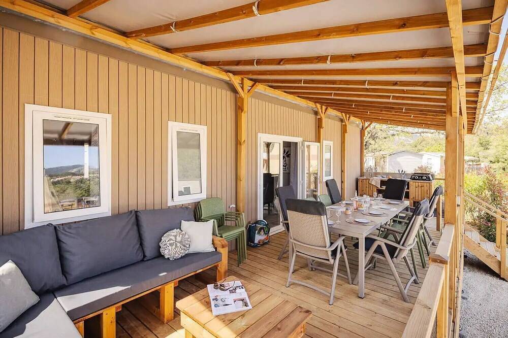 Mobil-home | Premium | 4 Ch. | 8 pers. | Terrasse Lounge | A/C in Carry-le-Rouet, Côte méditerranéenne (France)