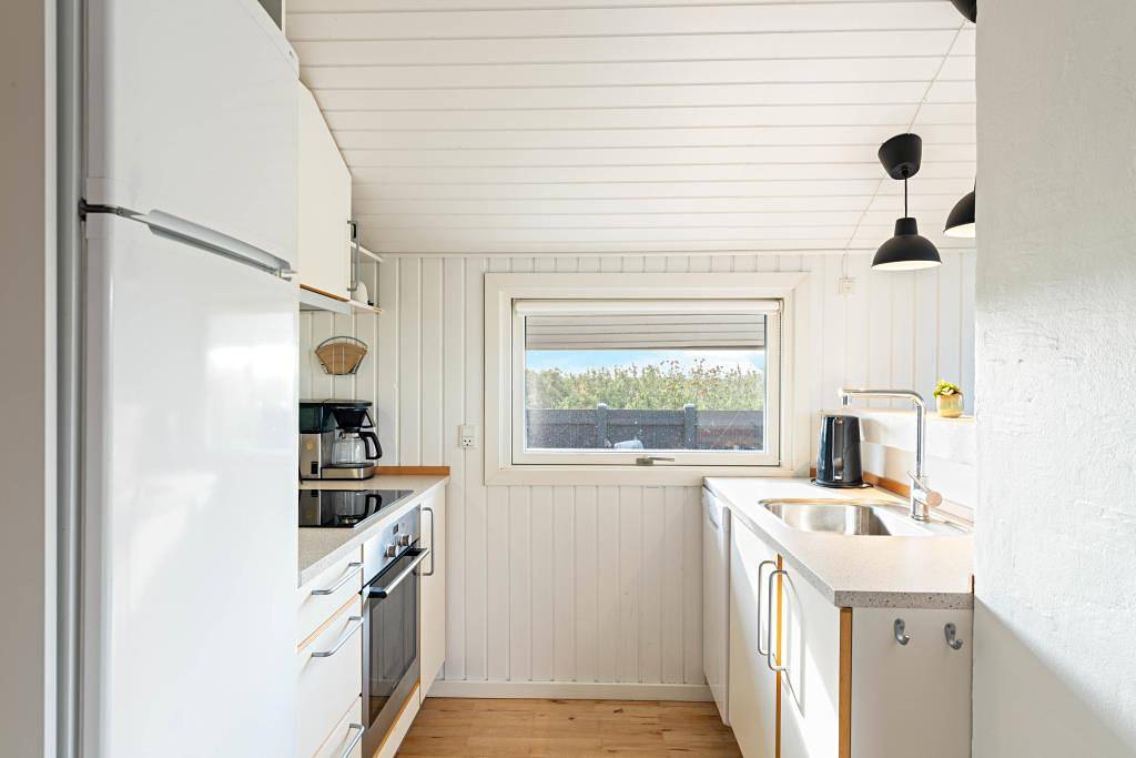 Gemütliches Ferienhaus mit Kamin, nur 300 m zum Strand, Hund erlaubt in Årgab, Holmsland Klit