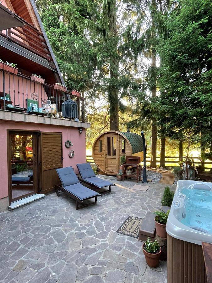 Chalet für 8 Personen, mit Garten und Sauna sowie Ausblick, mit Haustier - 1