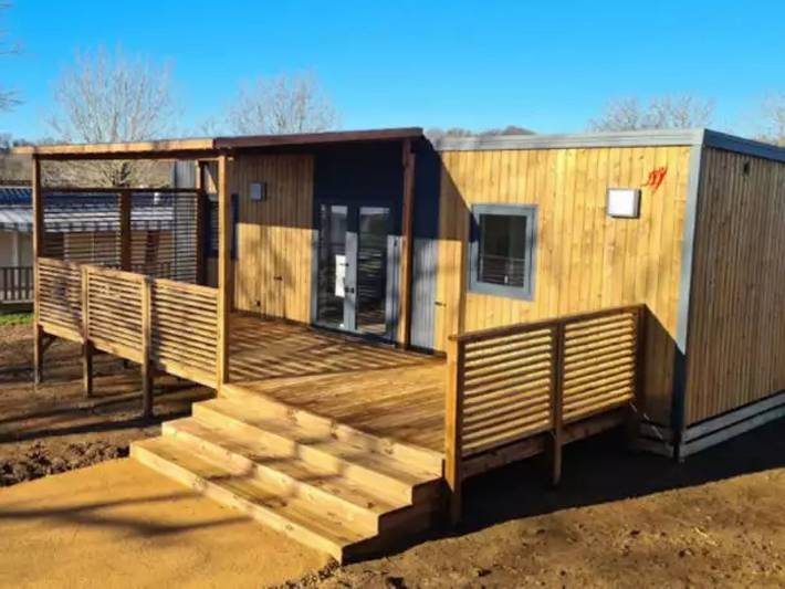 Mobil home pour 6 personnes, avec bassin pour enfant à Thégra - 3