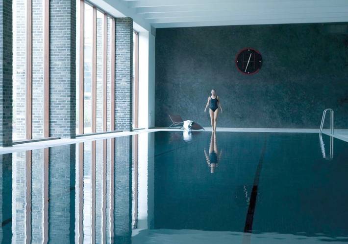 Apartahotel para 3 personas, con piscina además de jardín y sauna en Copenhague