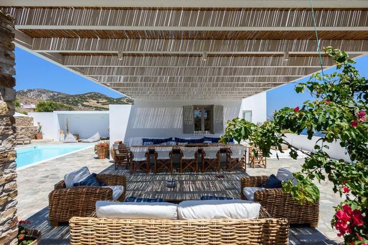 Villa pour 8 personnes, avec vue ainsi que piscine et jardin dans Antiparos - 4