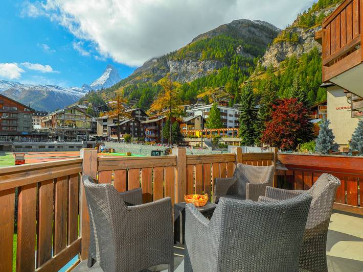 Vakantiewoning voor 6 personen, met sauna en balkon in Zermatt