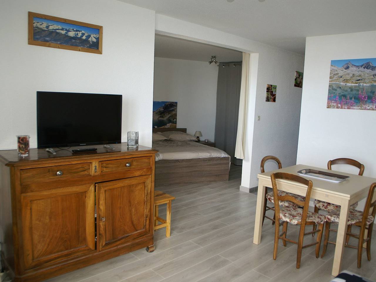 Ganze Wohnung, Charmante 3-Zimmer-Wohnung mit Balkon in Prapoutel, Les Adrets