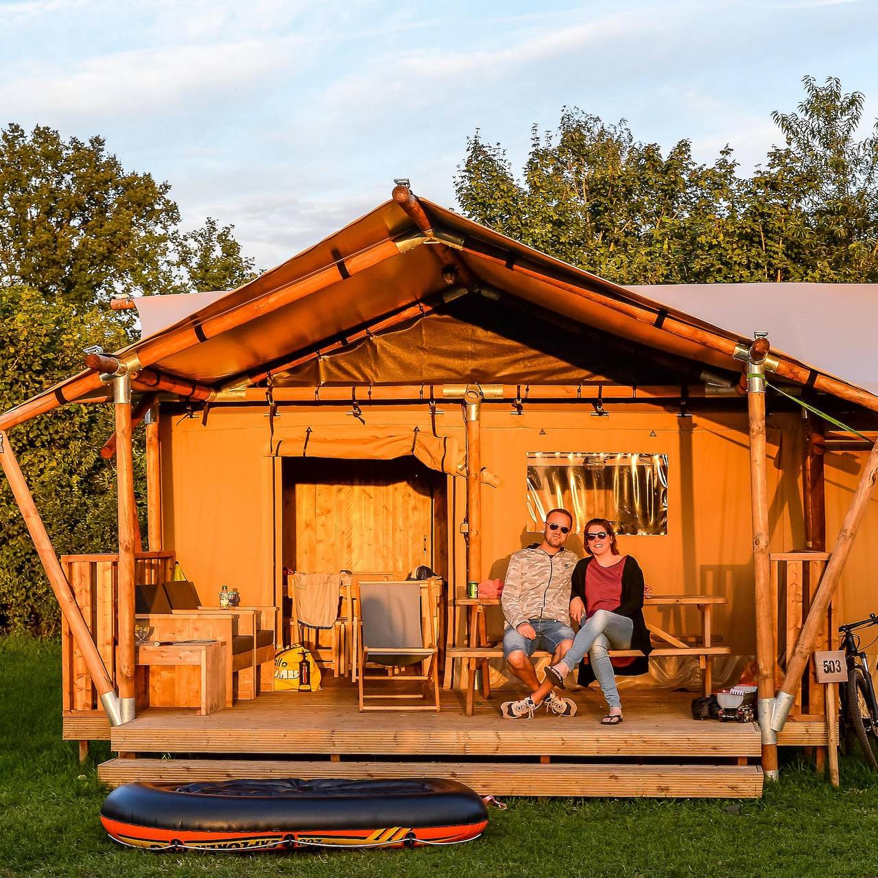 Vakantiepark Mölke — Groepsaccommodatie (6x luxe glampingtent) I 32 pers. in Sallandse Heuvelrug
