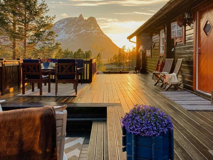 Feriehus for 5 personer, med terrasse i Troms