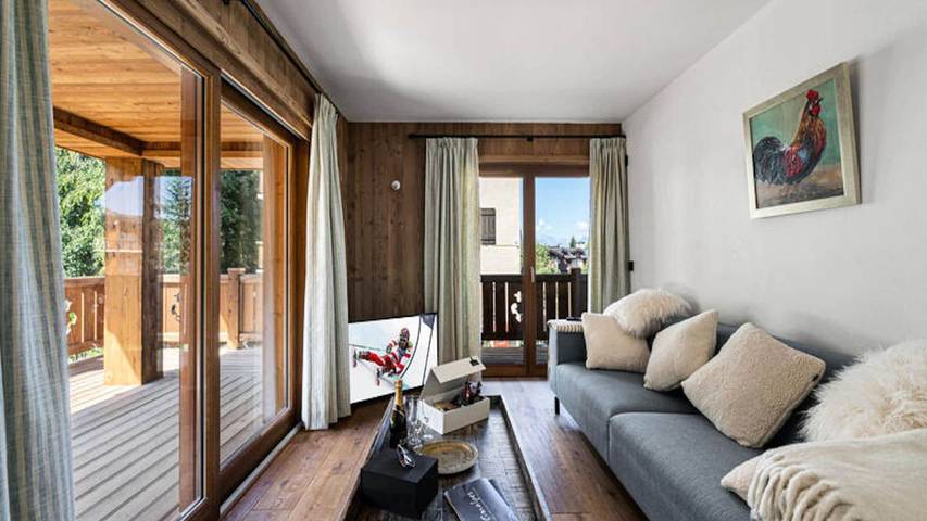 Appartement de vacances pour 9 personnes, avec balcon, animaux acceptés dans Courchevel 1300 (Le Praz)