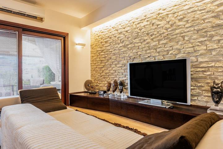 Maison de vacances "Villa Rokkaria" avec terrasses privées, court de tennis partagé et Wi-Fi in Crabonaxa/Villasimius, Villasimius