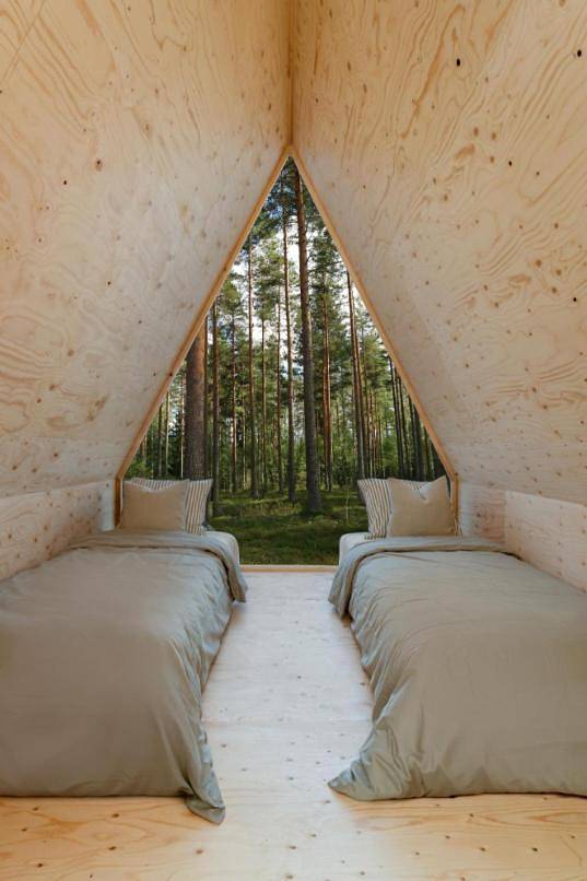 Kemping dla 2 osób, z widok i ogród oraz sauna w Finlandia