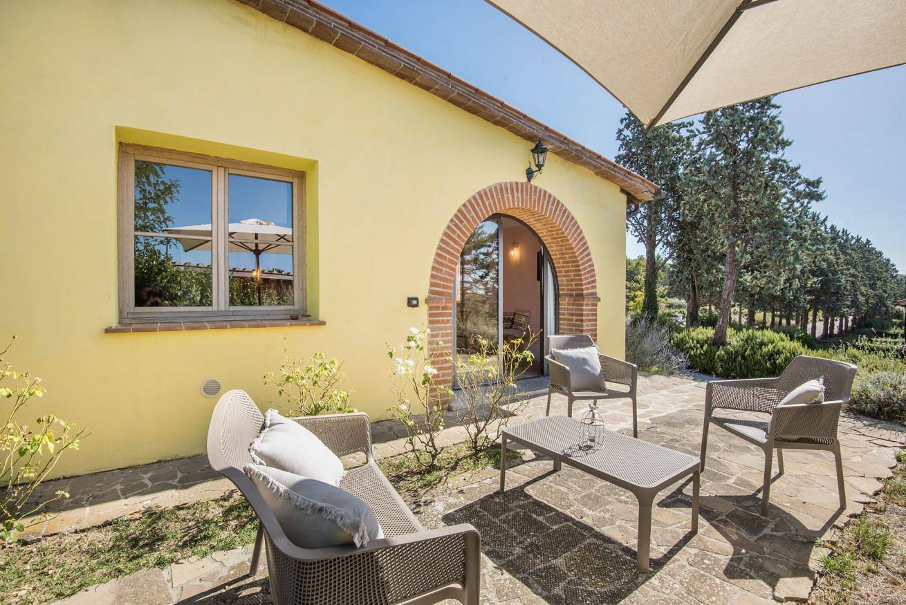 Hel leilighet, Cignella Chalet Cigno in Trequanda, Provinsen Siena