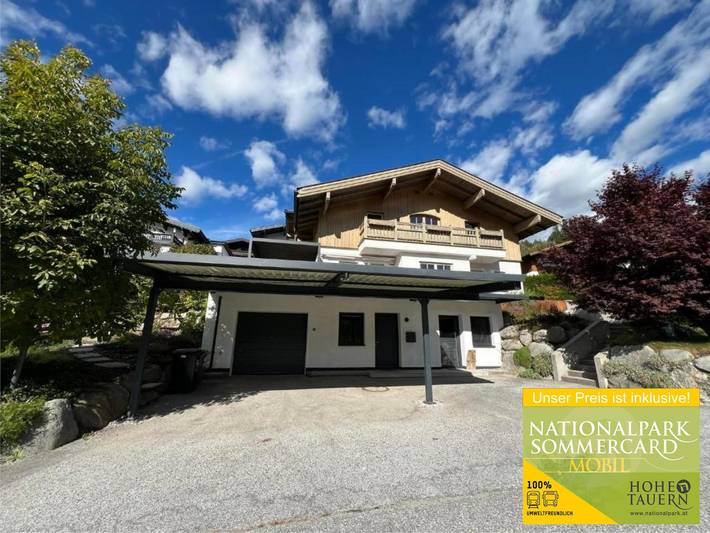 Ferienwohnung für 4 Personen, mit Balkon und Terrasse sowie Garten und Sauna