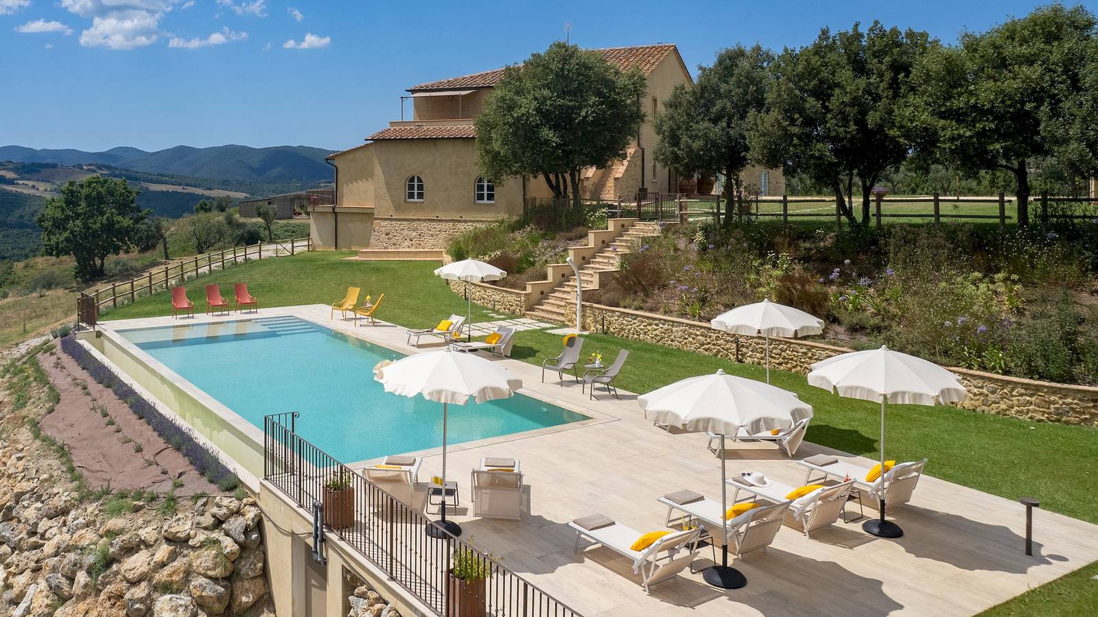 Villa für 12 Personen mit Garten in Pomarance, Riserva Naturale di Monterufoli