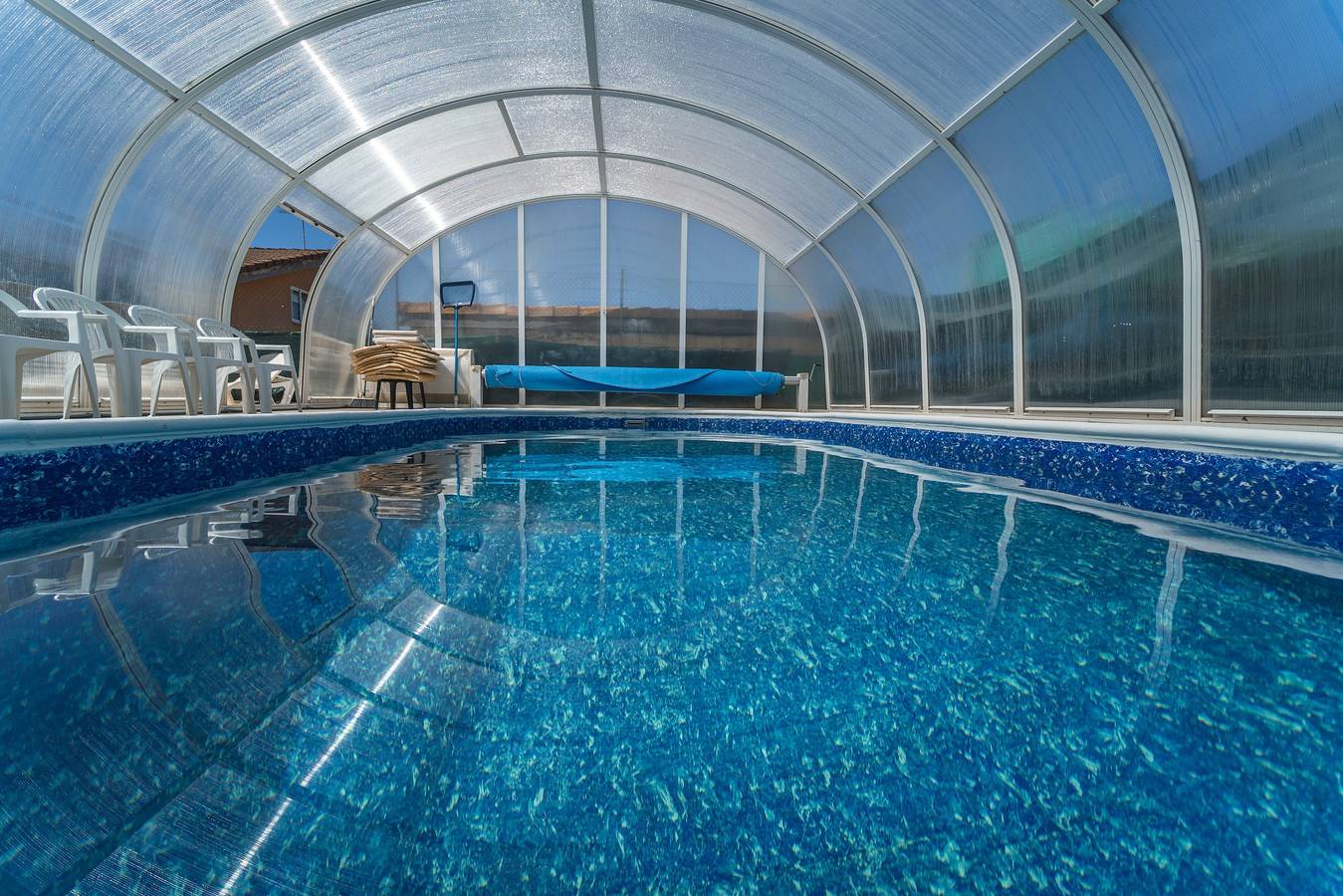 Ganze Wohnung, Ferienwohnung 'Valle De Juarros' mit privatem Pool, Garten und Wlan in San Adrián de Juarros, Burgos Provinz