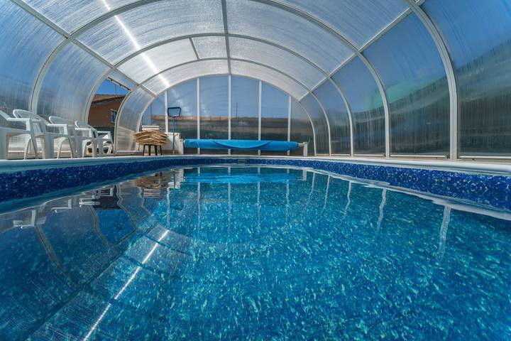 Ganze Wohnung, Ferienwohnung 'Valle De Juarros' mit privatem Pool, Garten und Wlan in San Adrián de Juarros, Burgos Provinz